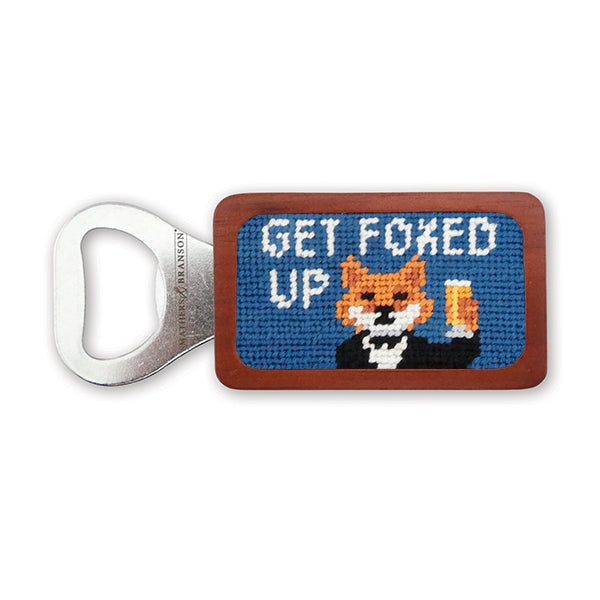 Smathers & Branson Get Foxed Up Needlepoint Bottle Opener